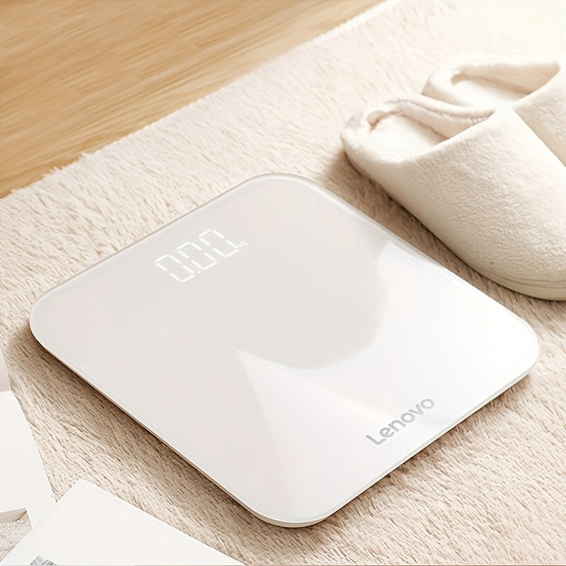 Lenovo Digital Bathroom Scale accurately measures weight up to 400lb/180kg without batteries.