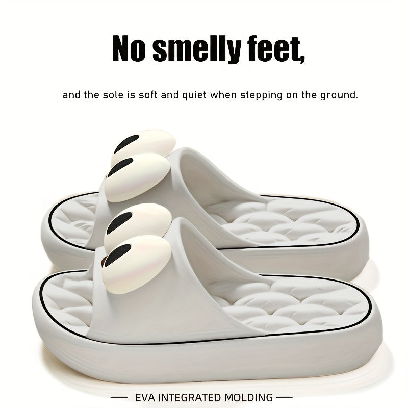 Kawaii cartoon EVA clogs - lightweight, soft soles, non-slip shower slides for summer indoor wear