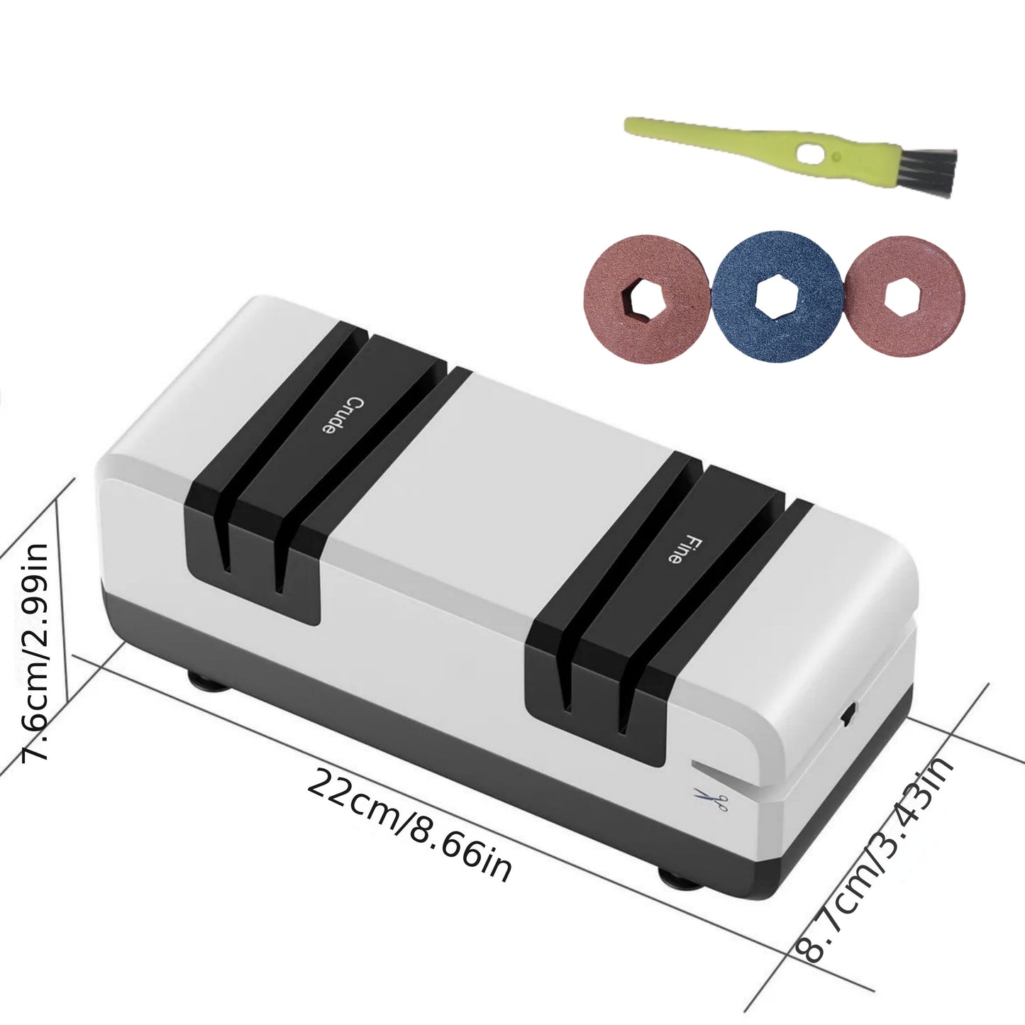 Professional Electric Knife Sharpener for Sale: 1 Piece - Multifunctional Automatic Cut Sharpener with 15-Degree Bevel, Crude and Fine Grooves, Kitchen Supplies and Accessories