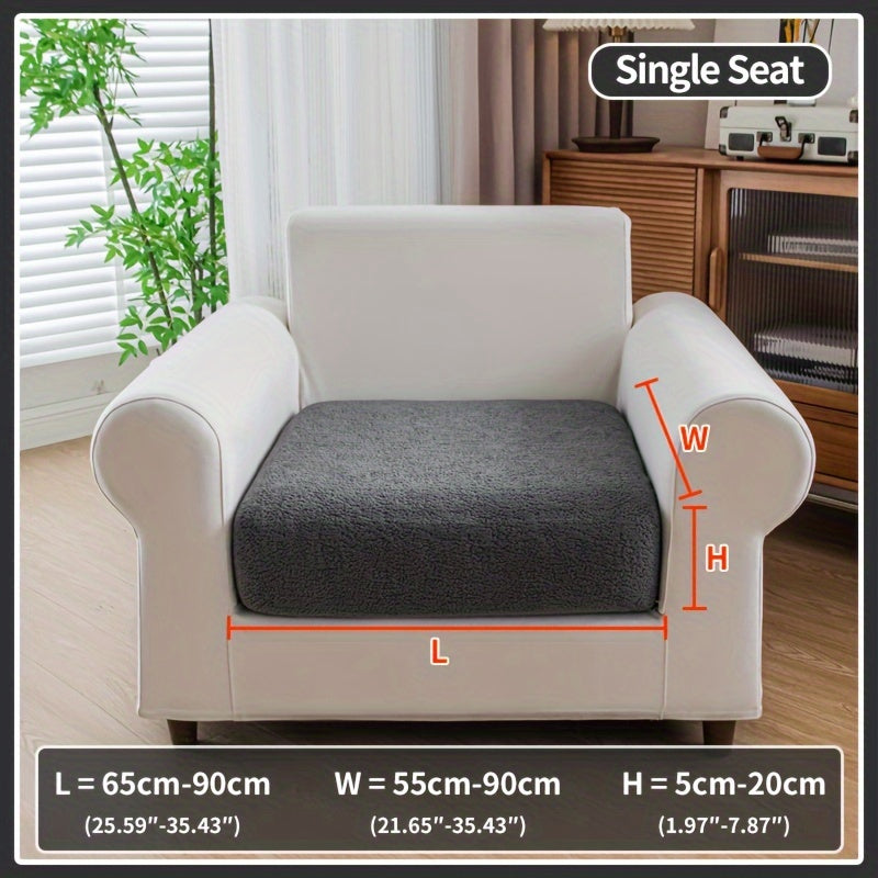 Waterproof stretch sofa cover for all seat sofas, with a modern non-slip design, pet-friendly, and fits L-shaped sofas.