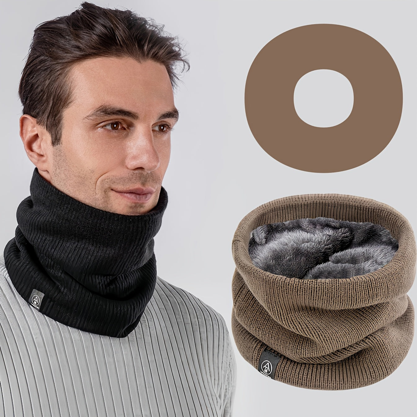 Stay warm and cozy this winter with our versatile Winter Neck Gaiter. This thickened and fleece-lined scarf is perfect for both men and women, providing exceptional warmth and comfort. It can also be worn as a cycling mask, knitted pullover fake collar