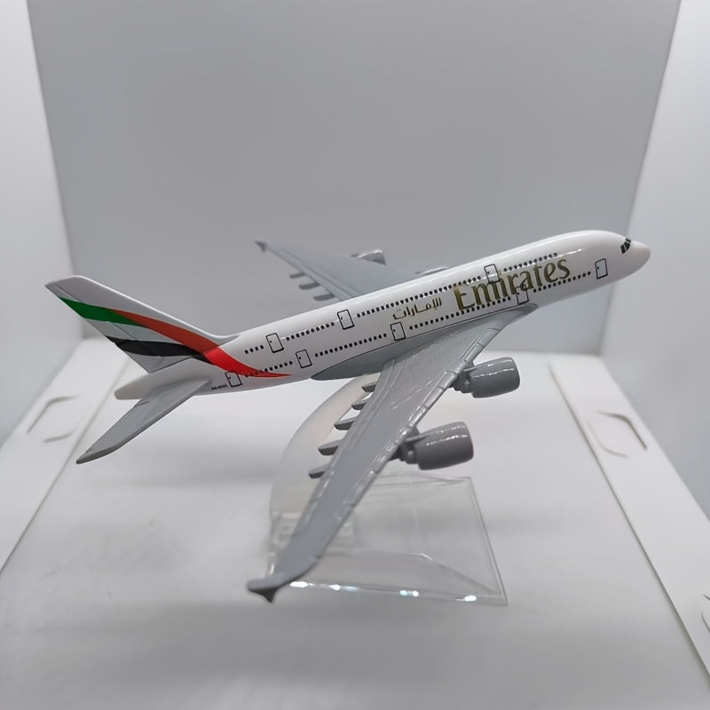 Detailed collectible Airbus A380 model for hobbyists and car decor enthusiasts, perfect gift idea.