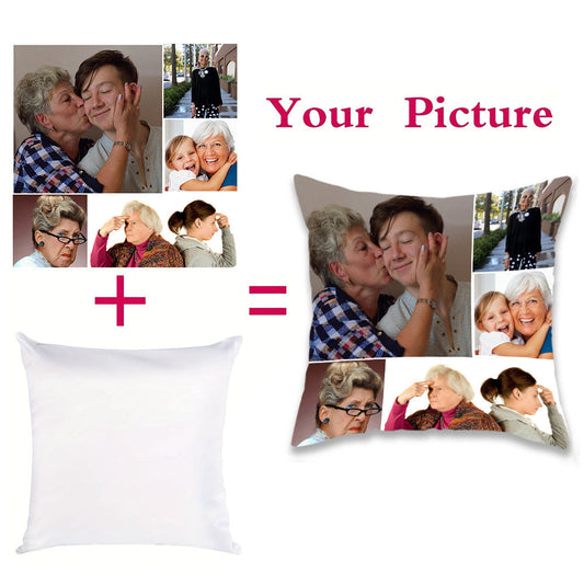 Customizable Pillowcase featuring a Personal Photo - Made with Soft Polyester, Zippered Design for Sofas and Beds - Ideal Present for Valentine's Day, Christmas, or Halloween - Easy to Clean in Washing Machine