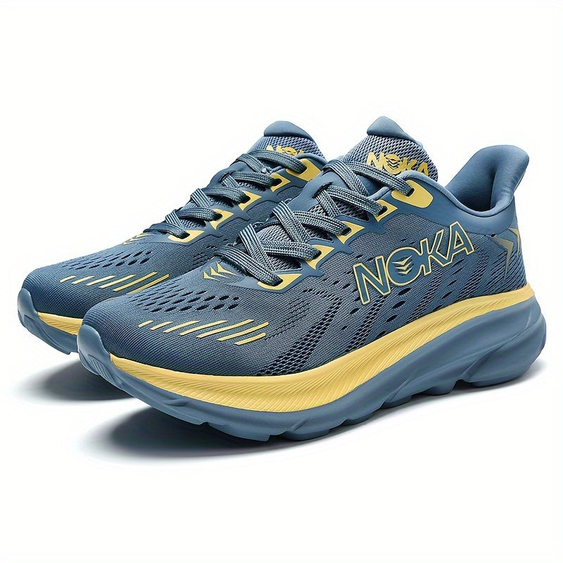 Men's fashion sports sneakers, comfortable athletic shoes with fabric upper and MD sole, ideal for off-road trails. Stylish, durable, and lightweight.