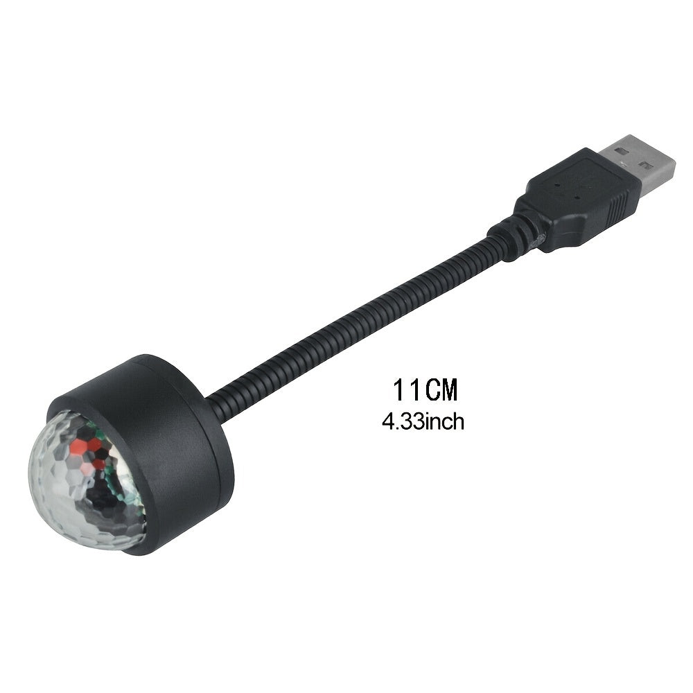 11.0 cm Mini USB Ambient Light for Car with Colorful Bendable Atmosphere