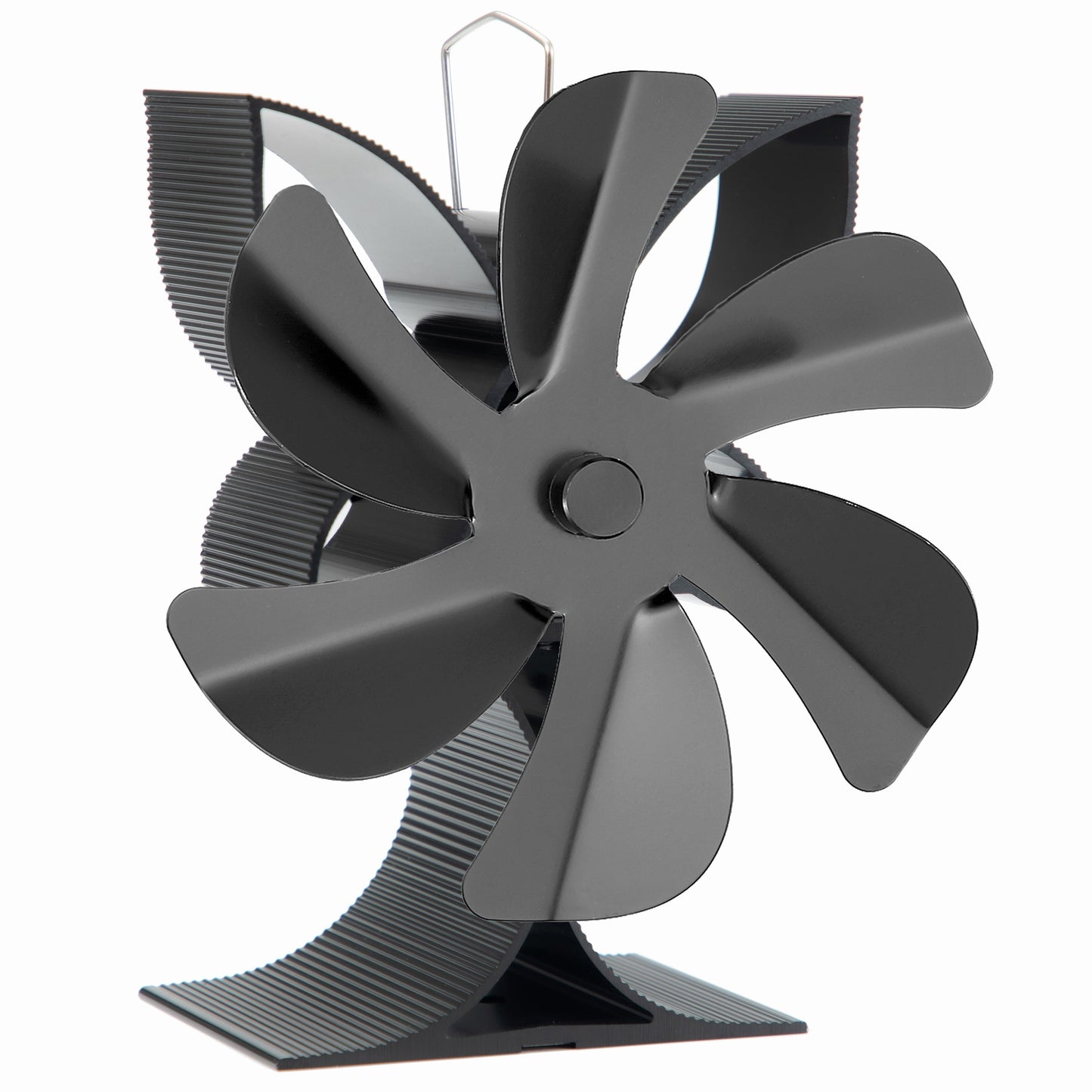 Enhance Heat Distribution with a Standing 6-Blade Wood Stove Fan - No Electricity Needed for Wood, Gas, or Log Burning Stoves