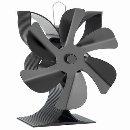 Get 1 or 2 pieces of the 6-leaf wood stove fan, designed to distribute heat efficiently from your wood, gas, or log burner stove. This heat-driven wall fan is crucial for keeping your home comfortable during the colder months of autumn and winter. It is