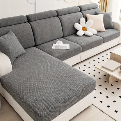 Modern Jacquard Sofa Cover made of durable polyester & spandex blend, non-slip, pet-friendly, easy care, suitable for armchair to sectional sofas.