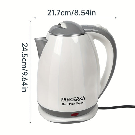 Electric Kettle by PANCERKA - 1.8L Capacity, 1500W Power, BPA-Free, Rapid Boil with Automatic Shut-Off & Anti-Scald Technology, Perfect for Brewing Coffee & Tea (EU Plug)