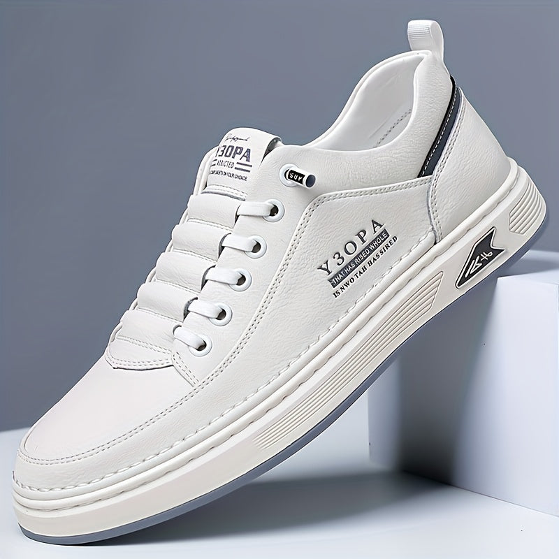 Men's casual sports shoes with thick non-slip soles for daily leisure and skateboarding.