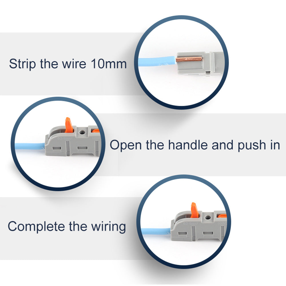 Multifunctional quick connect terminals for circuit splicing, ideal gift for DIY enthusiasts.