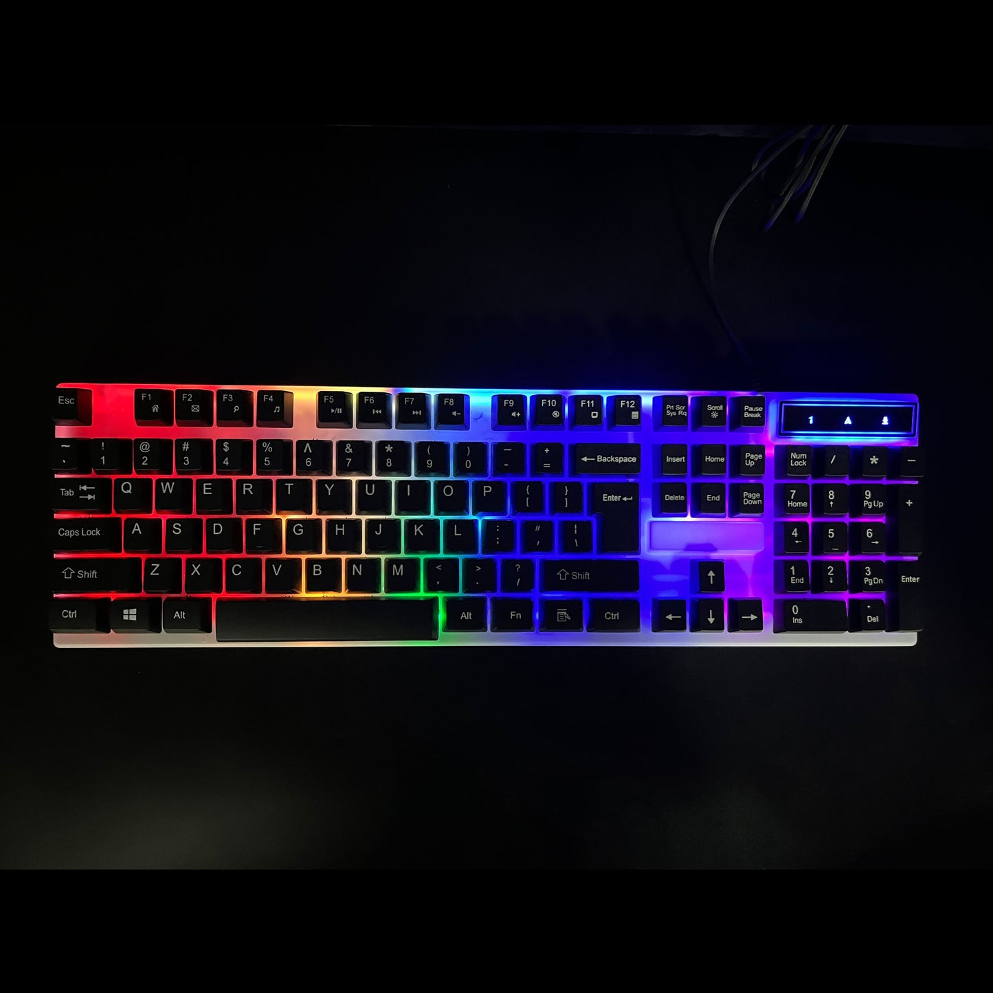 Luminous mechanical feel office gaming keyboard