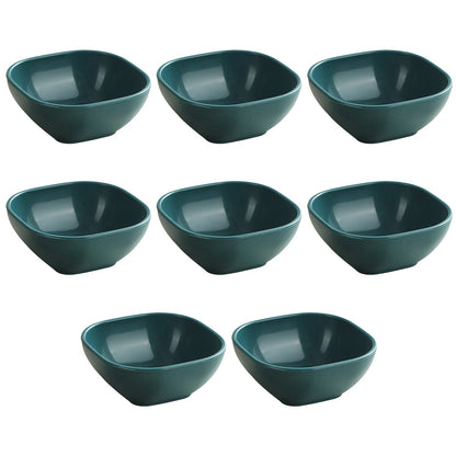 8 to 12 square sauce bowls for Korean, Chinese, and Middle Eastern styles.