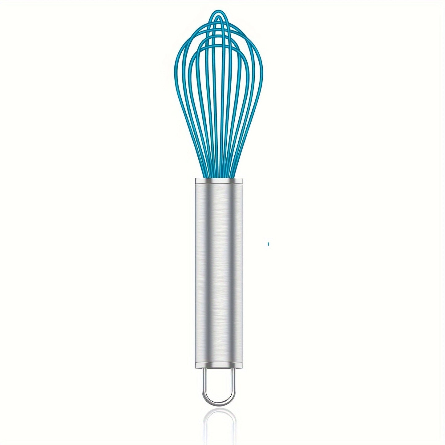 High-Quality Silicone and Stainless Steel Whisk - Safe for use on Nonstick Pans, Heat Resistant - A Must-Have Kitchen Tool