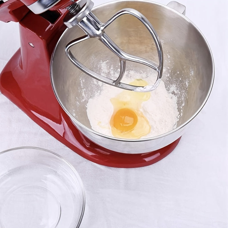 Our stainless steel flat beater attachment is perfect for stand mixers, featuring a tilt-head paddle design. It is ideal for baking, pastry making, pasta dough mixing, liquid blending, and is safe for food contact. Plus, it is dishwasher safe for easy