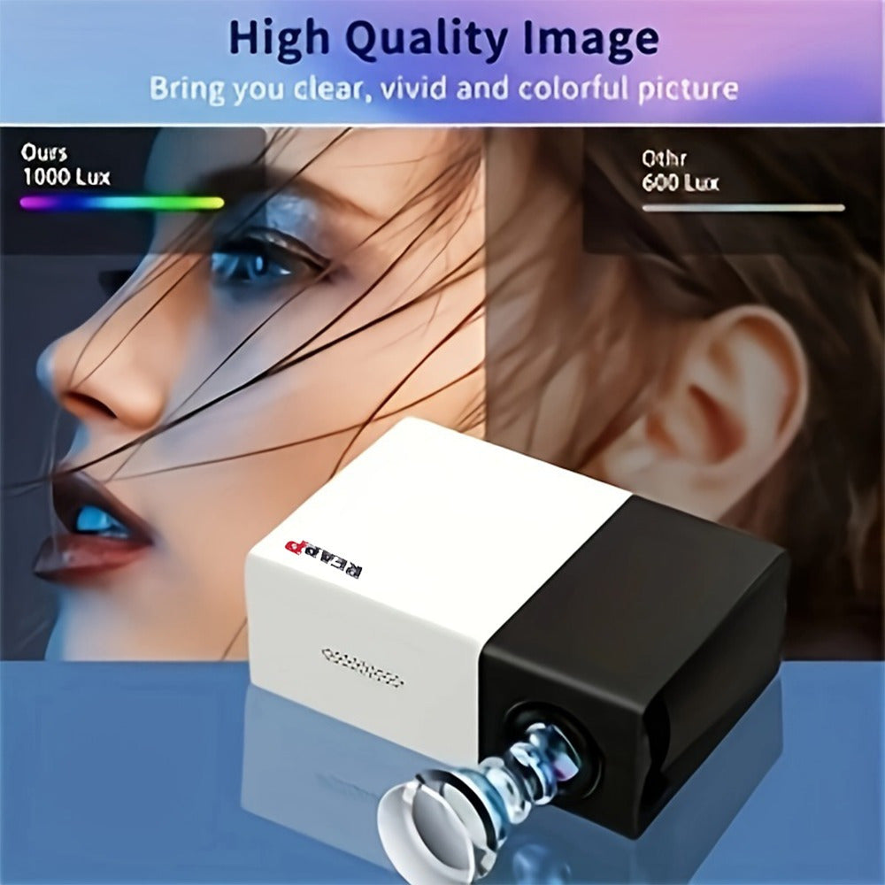 2025 Smart HD Projector with upgraded features, compatible with mobile phones, suitable for events and holiday gifts.