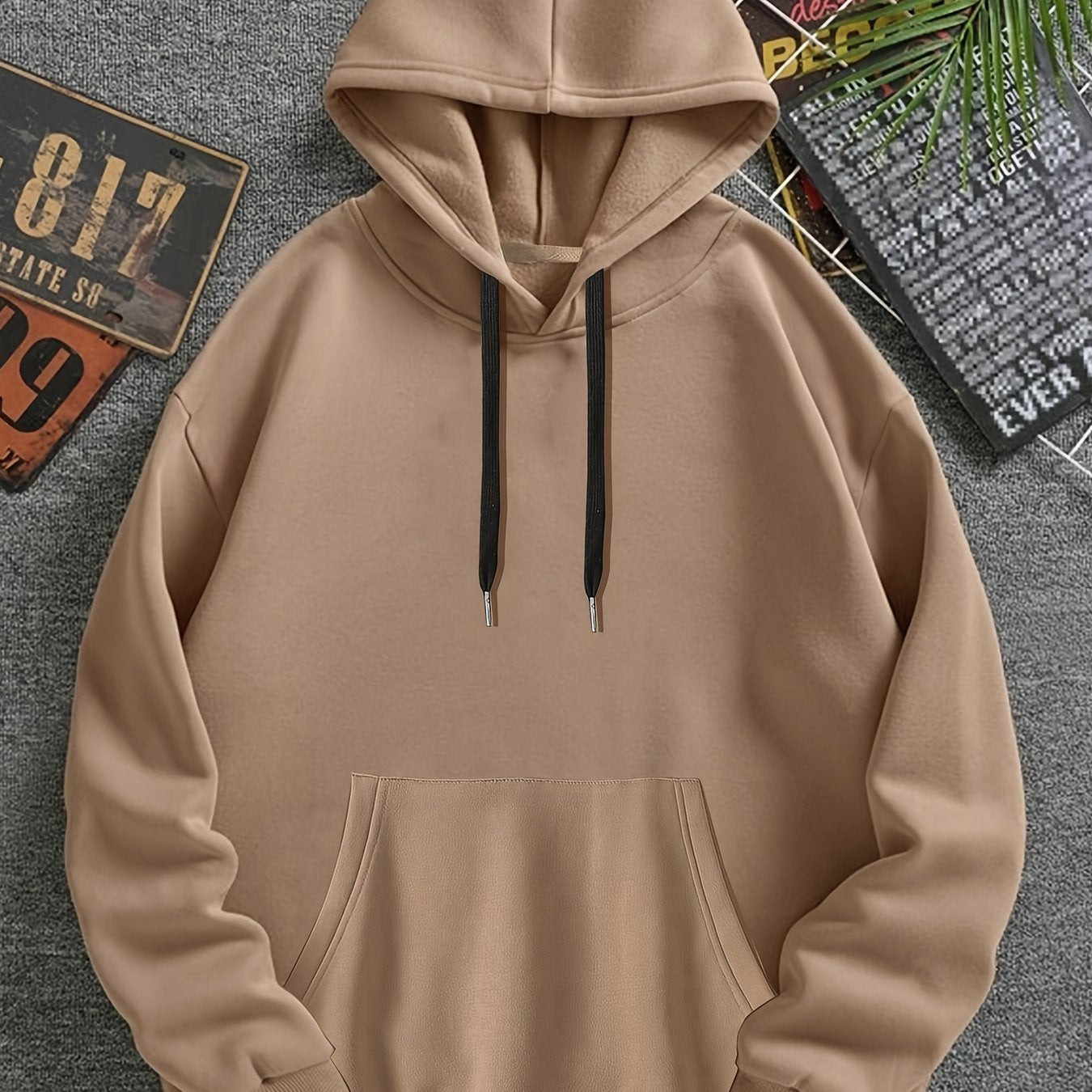 Men's Solid Color Hoodie