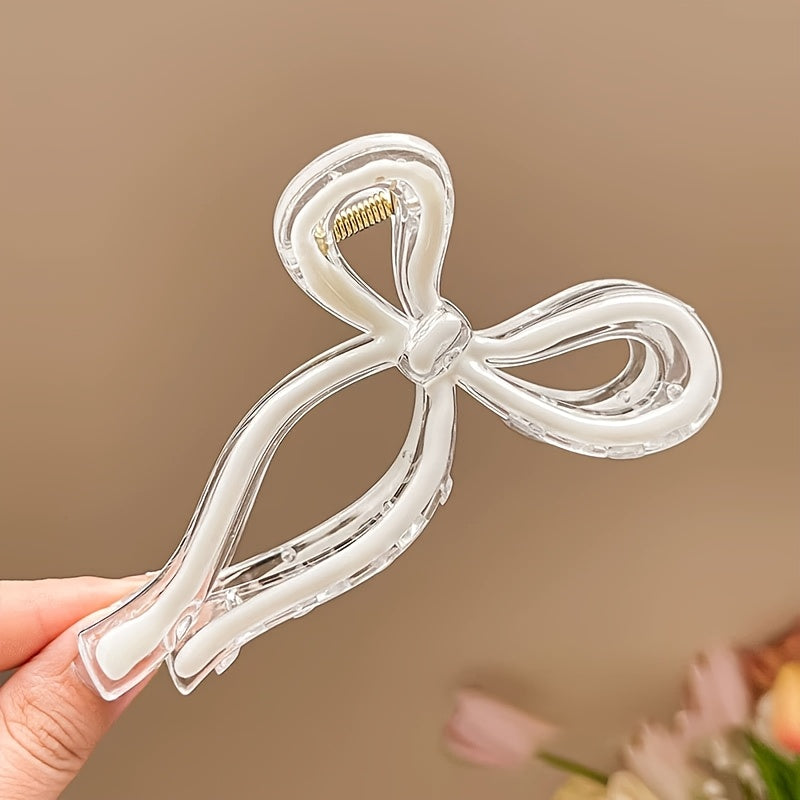 2 pieces of trendy large bowknot hair clips for securing hairstyles