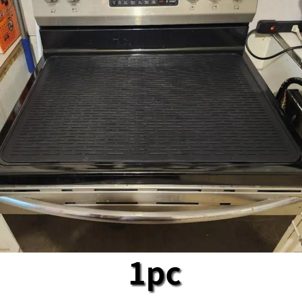 Protect your RV range stovetop and other flat surfaces with this durable and easy-to-clean extra large heat resistant glass stove top cover mat. Perfect for commercial or dining use, this mat is also a great option for a dish drying mat. Available in