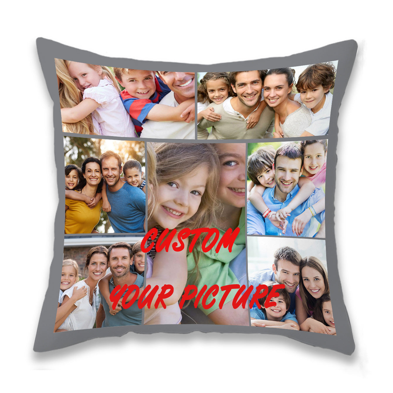 Customize your home decor with a 1-piece custom cushion cover. This DIY throw pillow is perfect for weddings, pets, babies, and Mother's Day gifts. The printed cover can be personalized for a baby room, featuring a single-sided print with no pillow core