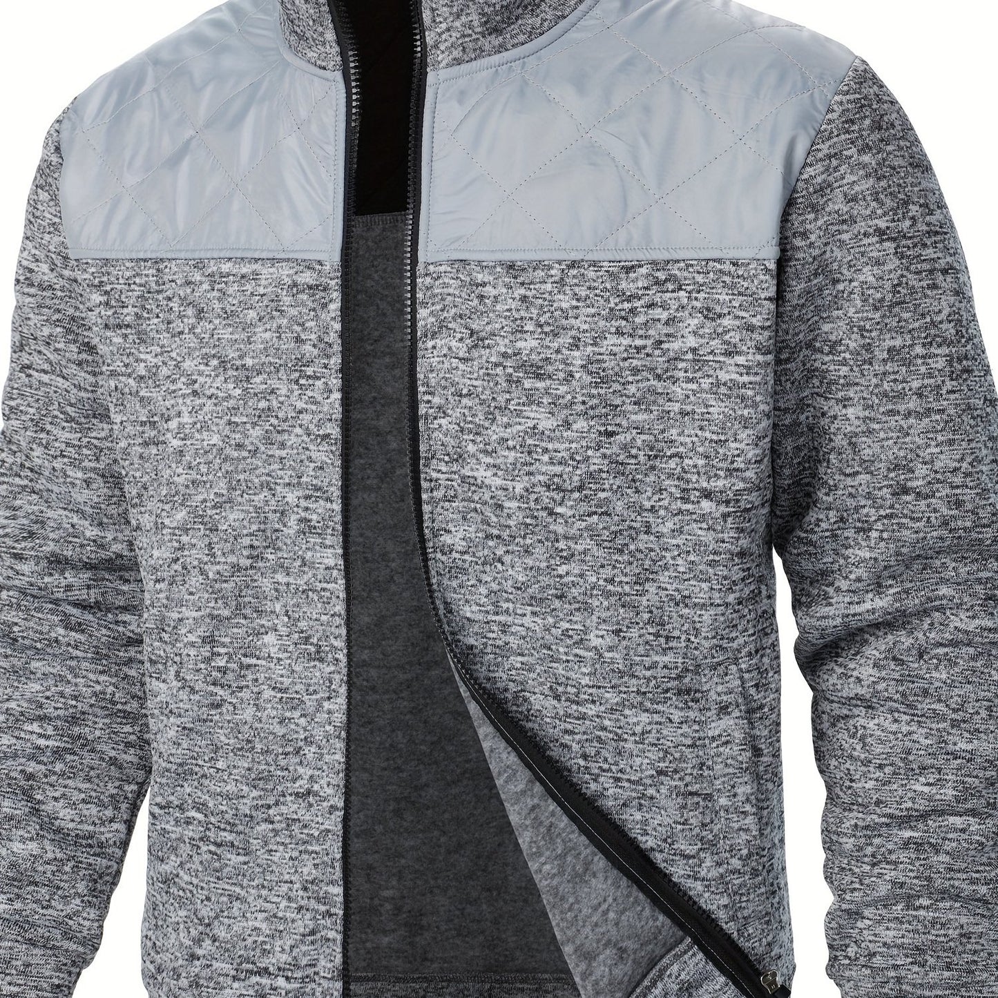 Stylish quilted jacket for men, perfect for spring and autumn outdoor wear. Great as a gift.