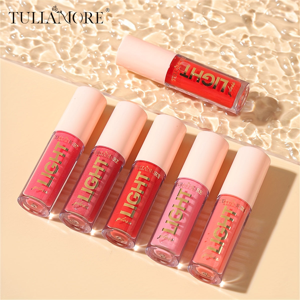 12 colors of lip oil for daily use, providing moisturizing and hydrating benefits with a mirror shine finish.