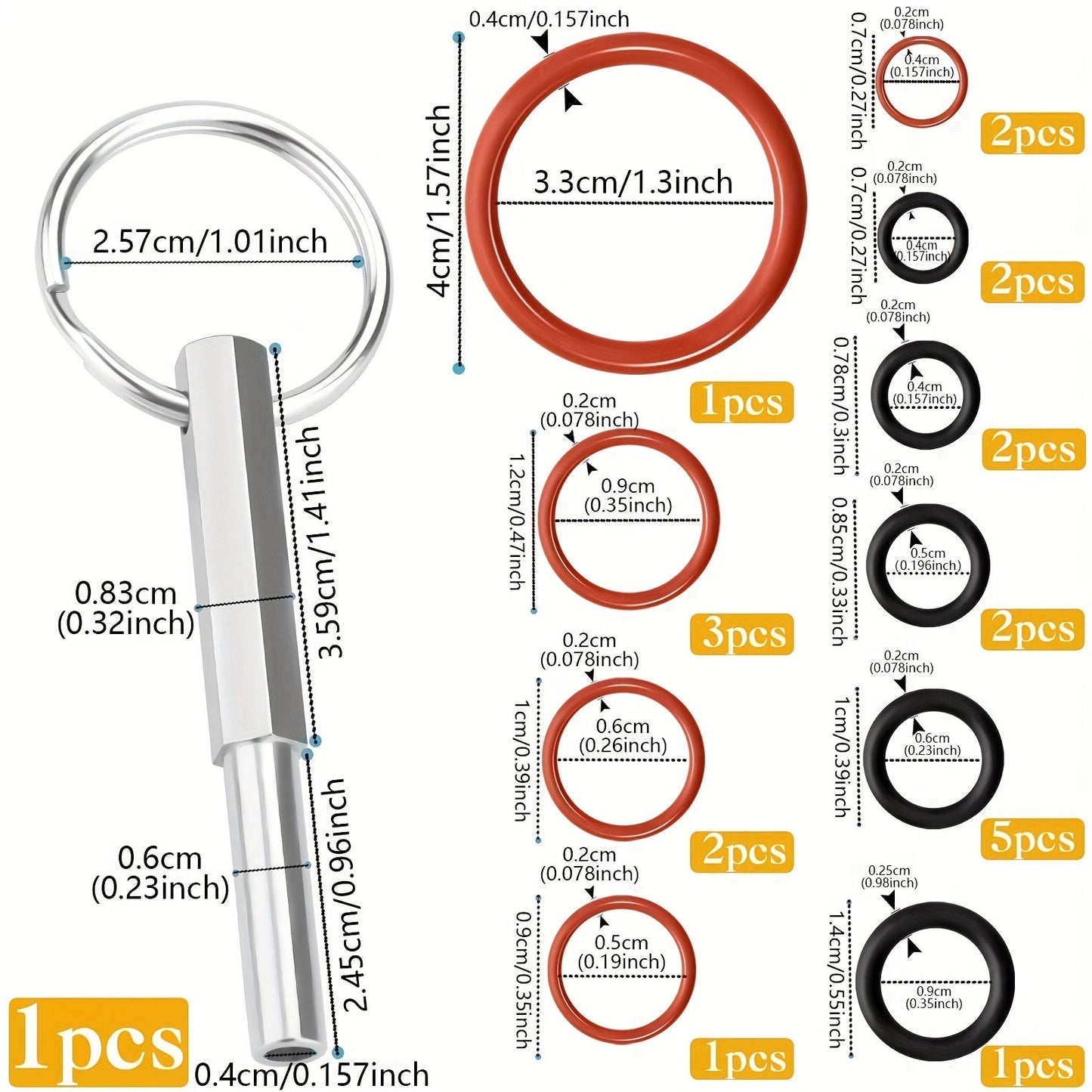 Replace your Jura Capresso/Impressa O-Rings and use the Oval Head Key Tool with this comprehensive kit. It includes everything you need for replacing the Brew Group and Drainage Valve. Compatible with Jura C, E, ENA, F, J, S, Z, X, and Cappuccino Maker