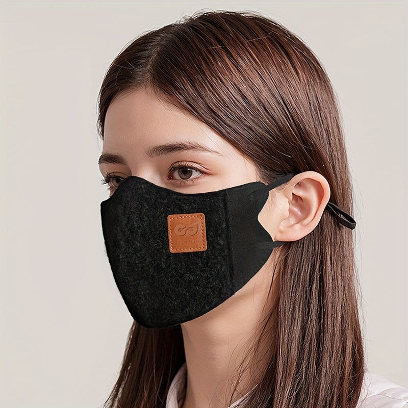 Stay warm and stylish with our Winter Plush Double-Layered Face Scarf. Made of solid color polyester with elastic jacquard, this mask is perfect for outdoor activities and casual weekend use. It is both warm and windproof, providing a high aesthetic look