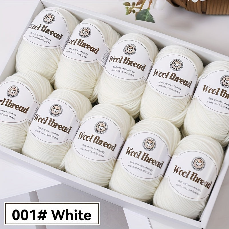 10pcs of high-quality BAYEXY Australian Wool Yarn, perfect for DIY crochet and knitting projects