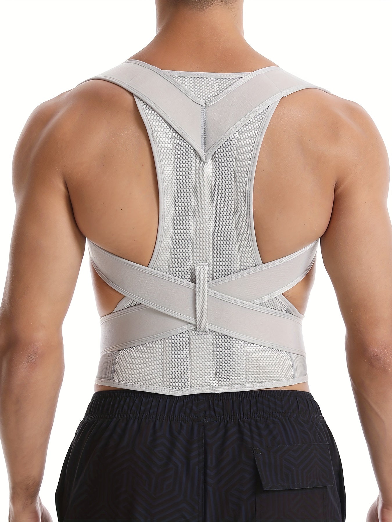 Posture support tape for chest, shoulder, and neck.