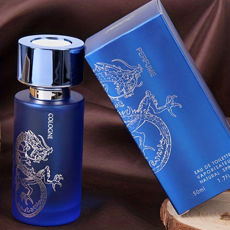 Men's cologne with refreshing oriental woody notes, long-lasting fragrance perfect for dating and sports, 50ml.