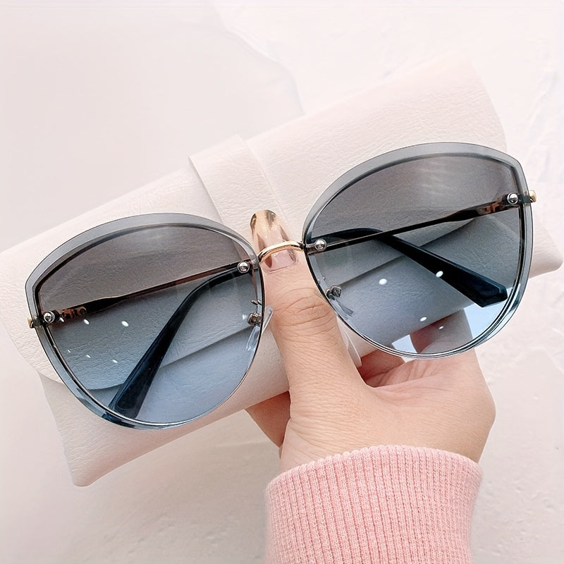 Korean summer fashion glasses with ocean film, cat eye design