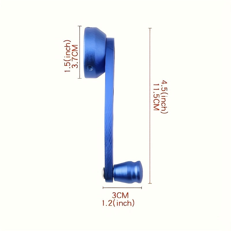 Two aluminum golden universal car window closing hand crank lifters for manual car window glass closing.