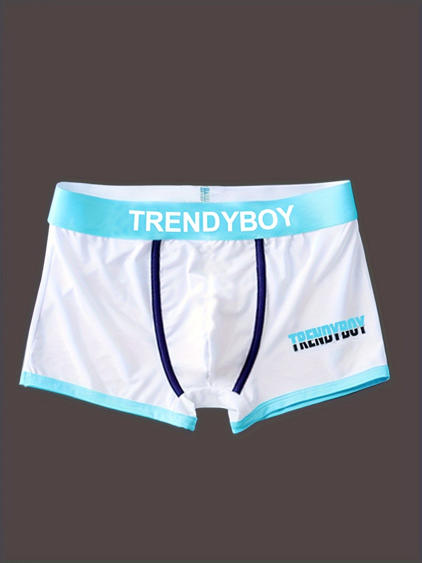 3 pairs of men's square-cut sports boxing shorts, breathable and comfortable underwear.