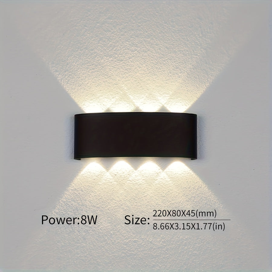 Various wall lights available in different wattages can be used for a voltage range of 85-265V.