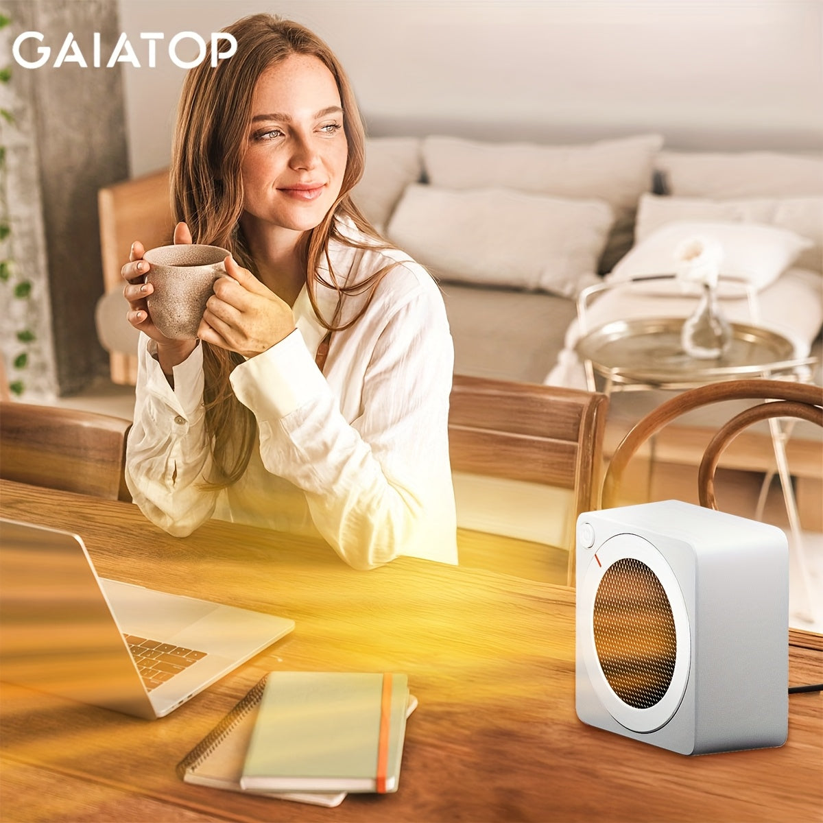 Stay warm and comfortable with the GAIATOP Compact Electric Space Heater. This 500W PTC ceramic heating unit features a 230V European Standard Plug, as well as tipping and overheating protection for added safety. Trust in its safe and reliable