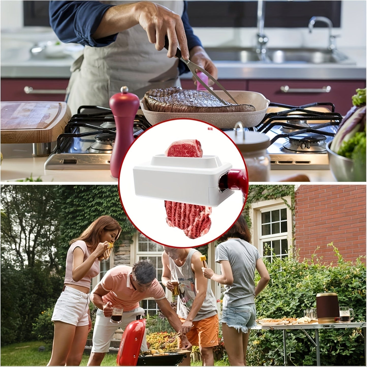 Compatible with all KitchenAid household vertical mixers, these meat tenderizer accessories are designed to make meat easier to chew, enhance marinade absorption and tenderize the meat for a more delicious result. They can also be easily cleaned in the