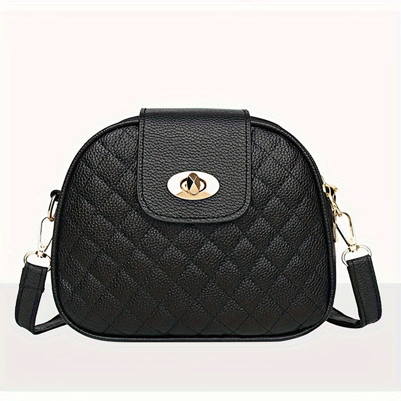 Large capacity fashion crossbody bag, versatile sling bag with random zipper direction.