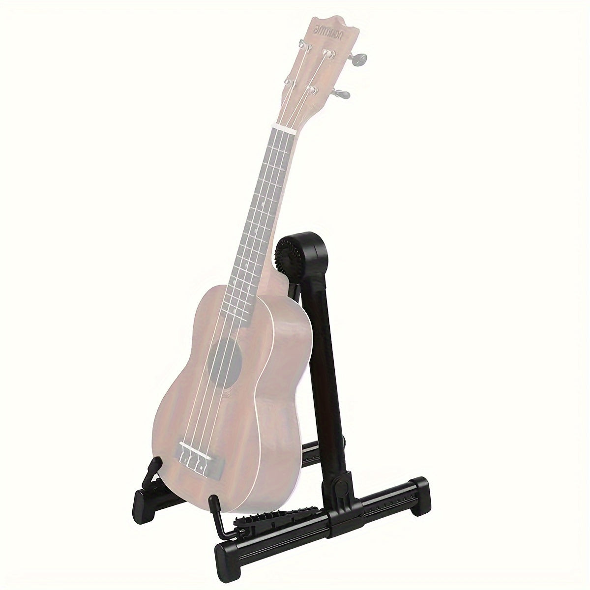 Upgraded Universal ABS Guitar Stand for multiple instruments - adjustable, durable, foldable, non-slip, portable, Black color