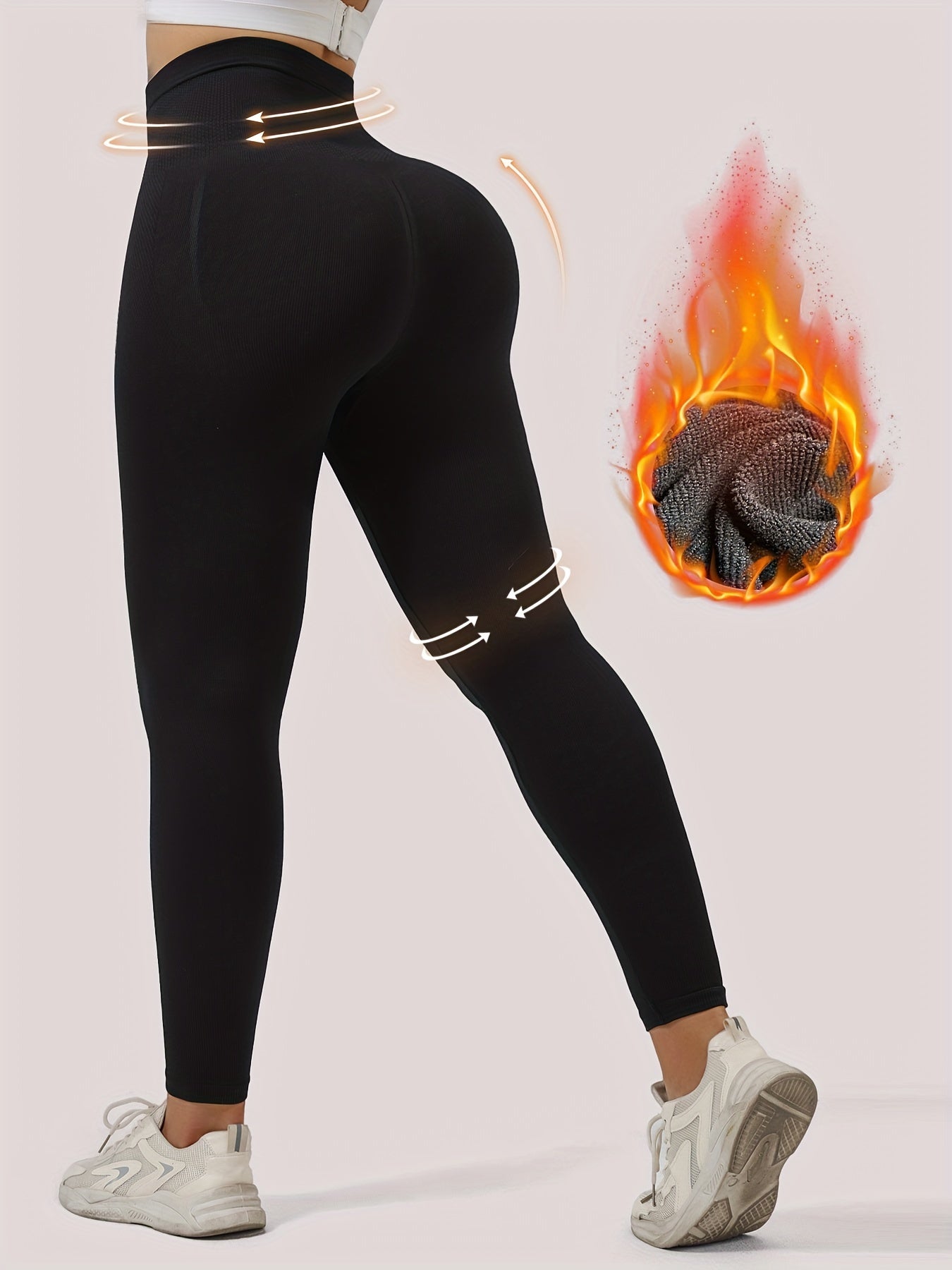 High-waisted shaping leggings with butt-lifting control and no-show waistband.