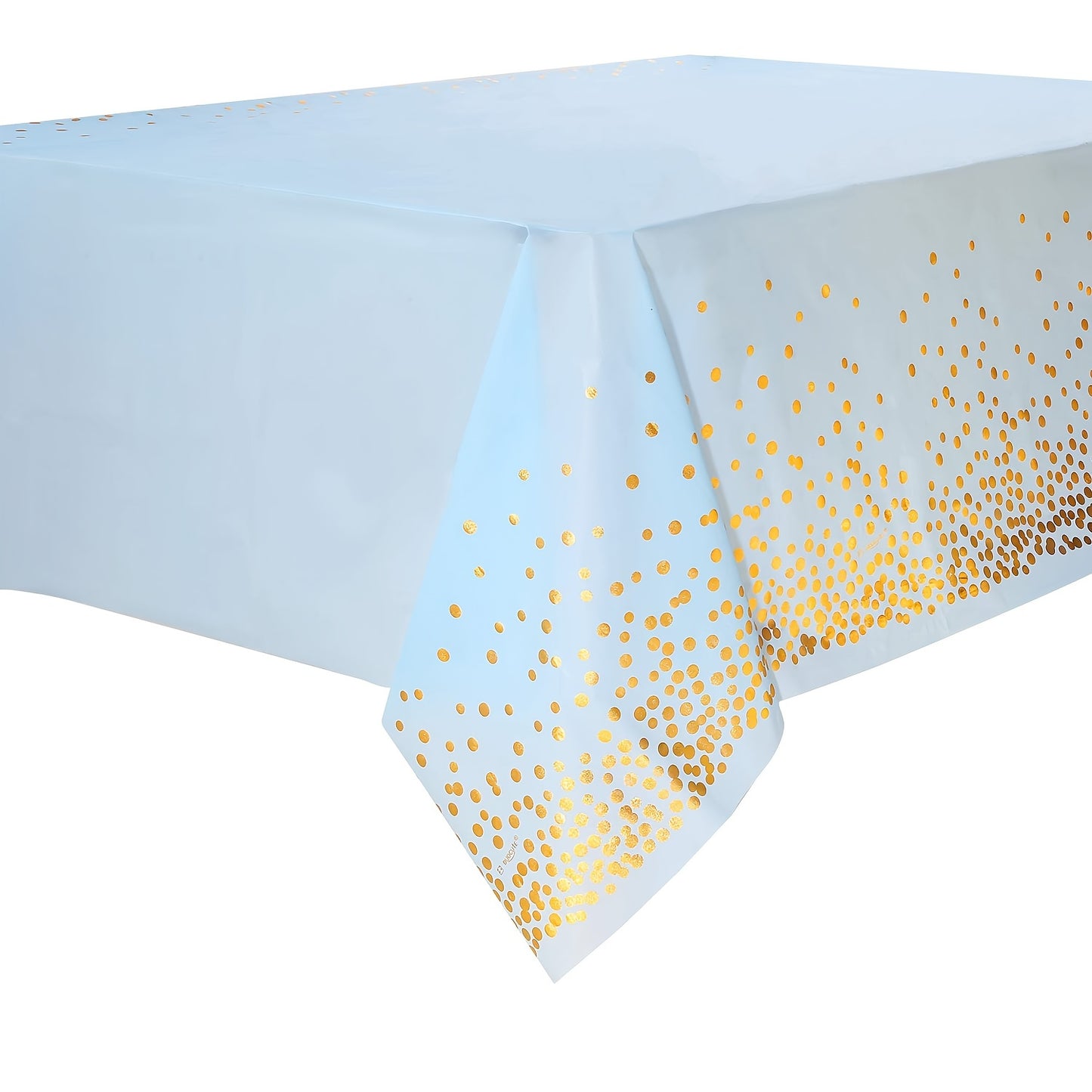 Stylish Black and Gold Dot Tablecloth - Perfect for Parties and Special Events - Easy to Clean, Eco-Friendly, Festive Design.