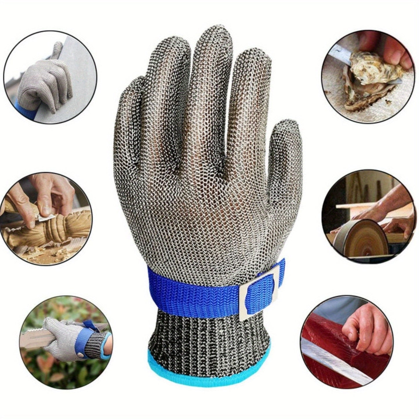 Get the best of both worlds with our 2-in-1 Premium Steel Wire Dishwashing Gloves. These gloves are non-slip, lightweight, and durable, making them perfect for all your kitchen cleaning needs. Say goodbye to sweaty hands with our breathable housework