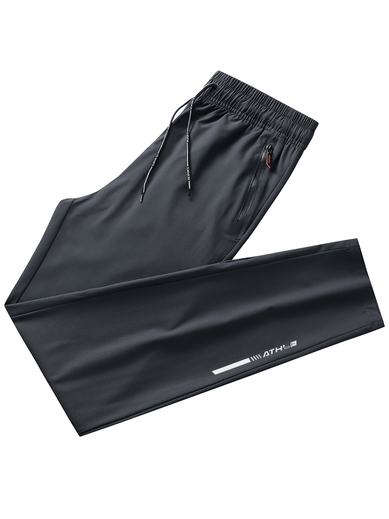 Men's track pants with zipper pockets for outdoor activities gifted.