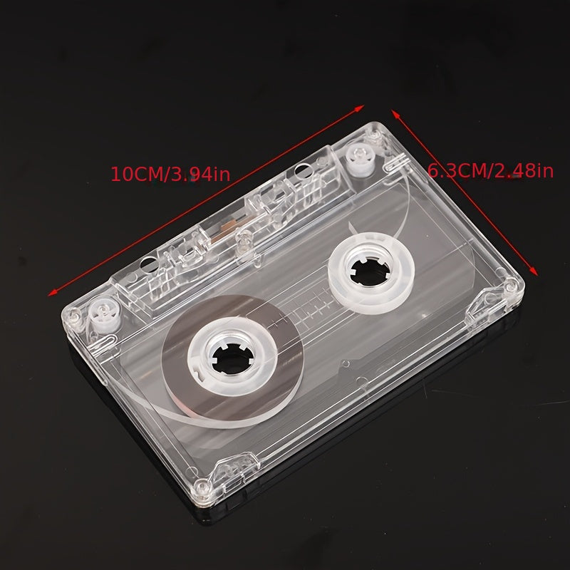 Retro Cassette Tape Player Set With 30-Minute Blank Magnetic Audio Tape - Plastic Material - No Assembly Needed - Non-Electric, Battery-Free - Ideal for Music Composition and Nostalgic Audio Gear - Durable Plastic Construction