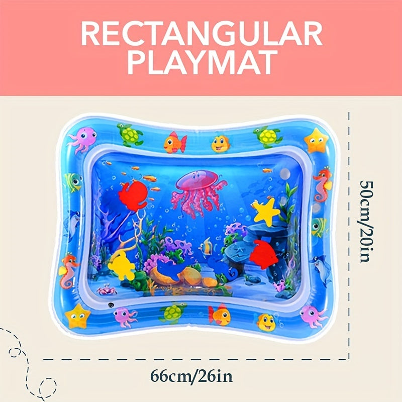 High-quality Inflatable Tummy Time Water Mat for Toddlers & Kids - Exciting Play Center for Children's Development and Entertainment, 1 Piece, Ideal