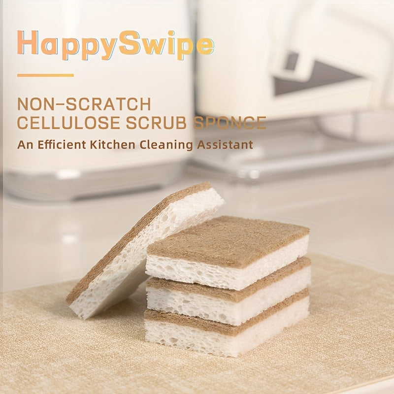 Choose Nature's Cellulose Cleaning Sponge for your dishes – the perfect dual-sided household cleaning tool. This highly absorbent and odor-free dishwashing sponge is also compostable and biodegradable, making it a great choice for cleaning utensils in