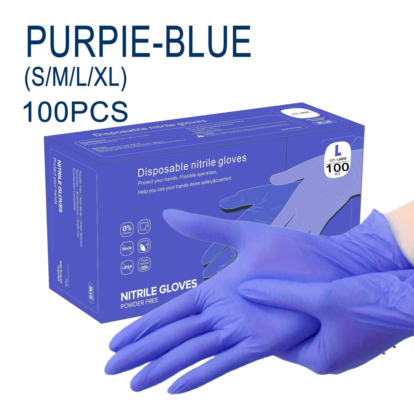 [Brand Name] offers a 100-Pack of Nitrile Disposable Gloves, perfect for various tasks such as kitchen work, cleaning, tattoos, salon services, and pet care. These gloves are made of PVC and are waterproof, ambidextrous, and allergy-free. They are also