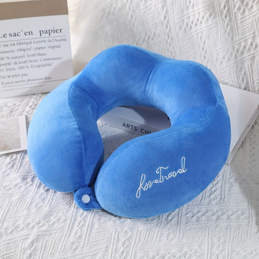 U-shaped Pillow with Neck Support for Travel, Airplanes, and Office Naps - Portable and Specialized Adult Neck Pillow