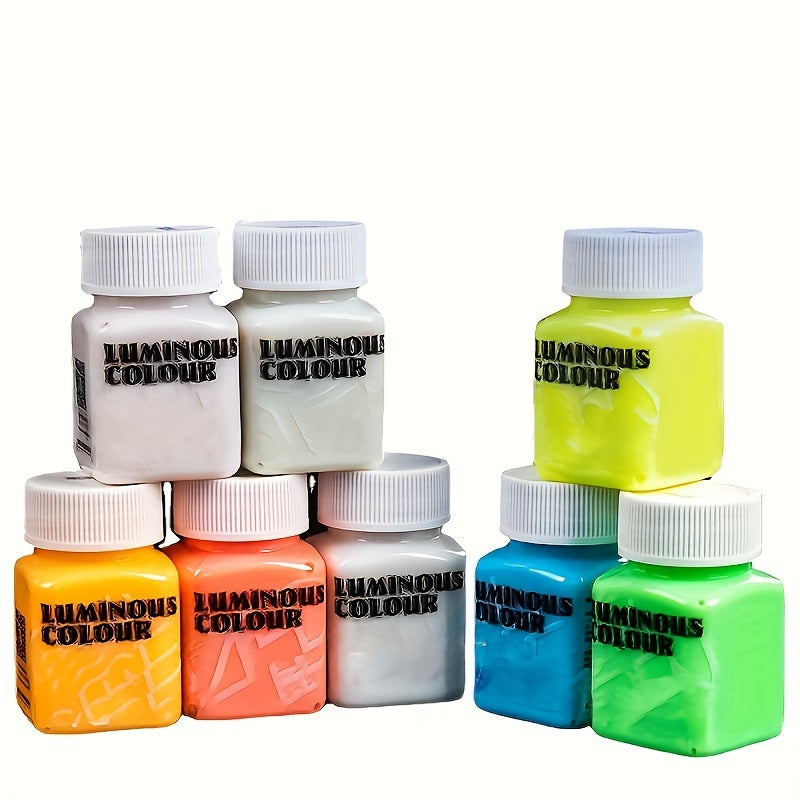 Vibrant glow-in-the-dark acrylic paint for DIY projects and crafts, 1.96oz.