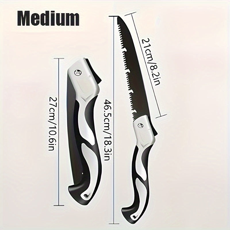 Sharp Folding Hand Saw for Home Decor, Gardening, and Camping - Durable Alloy Steel with Non-Slip Grip for Quick, Effortless Slicing.